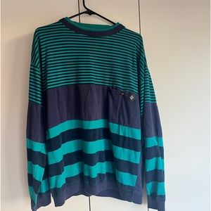Members only crewneck sweatshirt striped